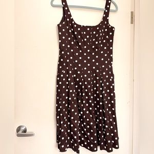American Living Womens Sun Dress Brown Sleeveless